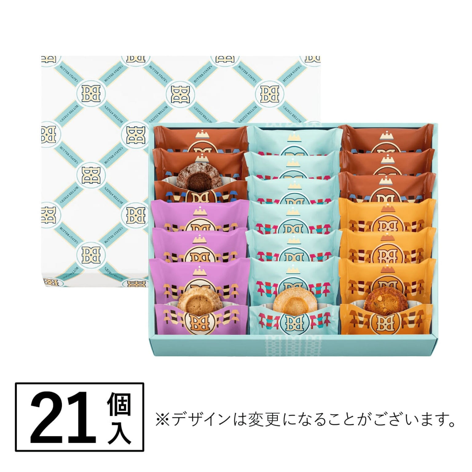 Butter States Various Flavors Cookie Assorted 21pc 1 box