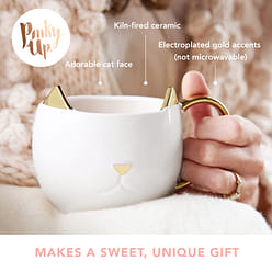 Chloe White Cat Mug 12 液盎司