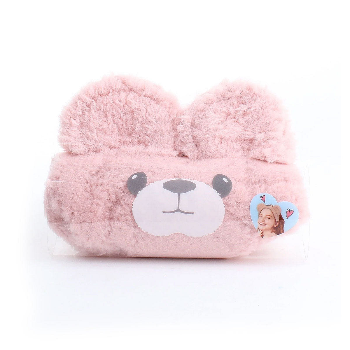 Oheya Kumamimi Bear Ear Headband Bear PINK 1pcs 0 ポンド