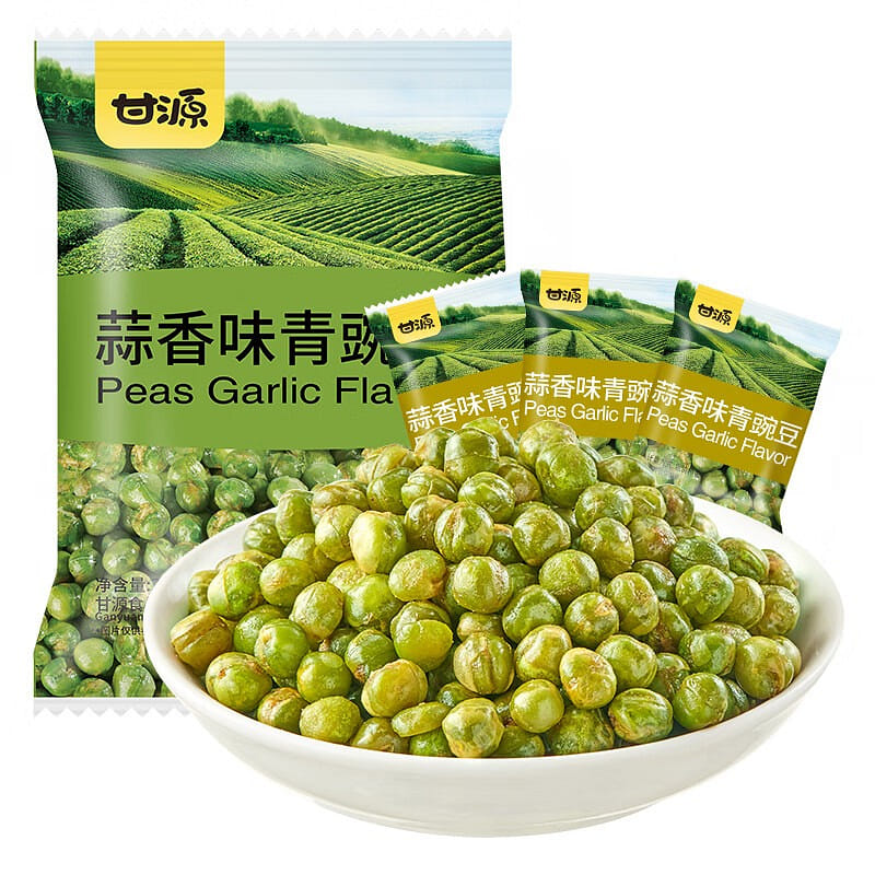 Ganyuan Garlic-Flavored Green Peas (285g) 285 그램