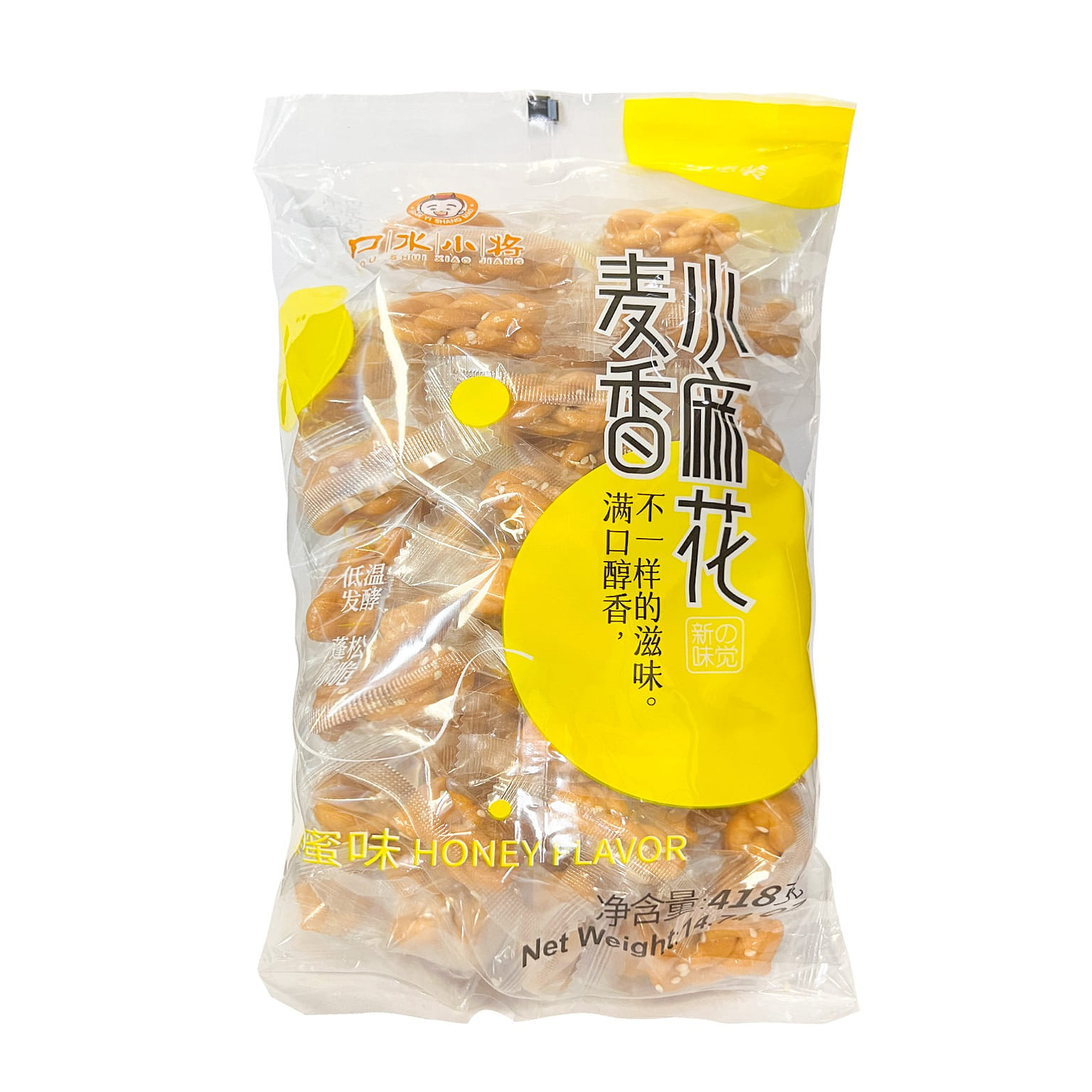 KouShuiXiaoJiang Honey Flavor Sesame Twists 418 그램
