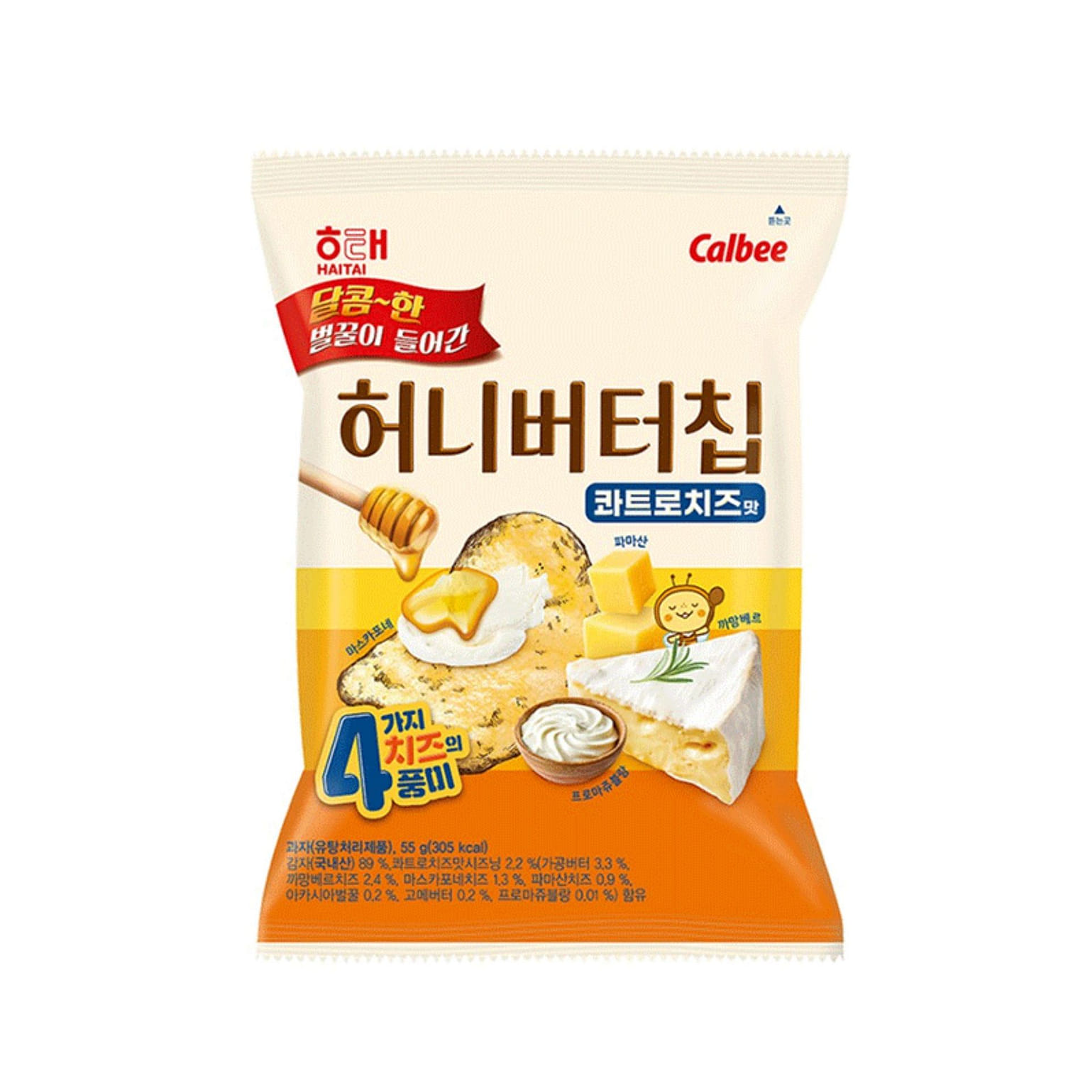 Haitai Honey Butter Chip Quattro Cheese (Korea) 1 each