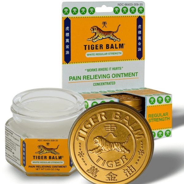 TIGER BALM White Regular Strength Pain Relieving Ointment 18g (for sore muscles) 1 개입