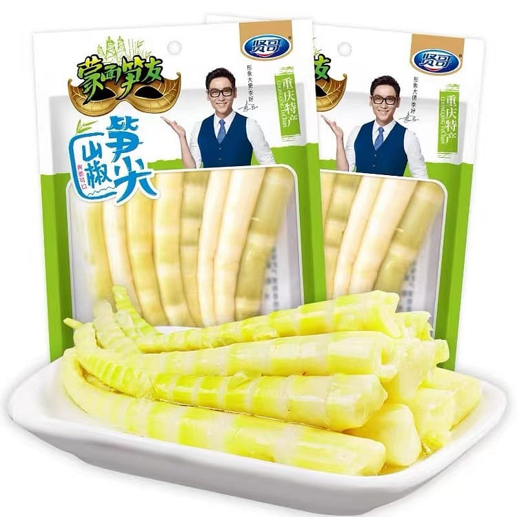 Get Xiange Mountain Pepper Sour and Spicy Crispy Bamboo Shoot