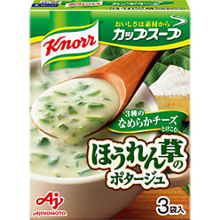 AJINOMOTO Knorr 3 Types Soft Cheese & Spinach Potage 3 packs 1 box