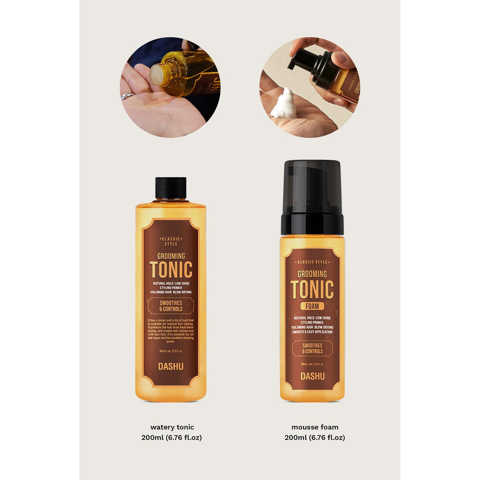 DASHU Classic Style Grooming Hair Tonic Mousse Foam 1 each