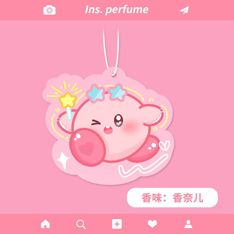 Sanrio Car Aromatherapy Fragrance Chip Car Perfume Wardrobe-Kirby Chanel Scent 1 ส่วน