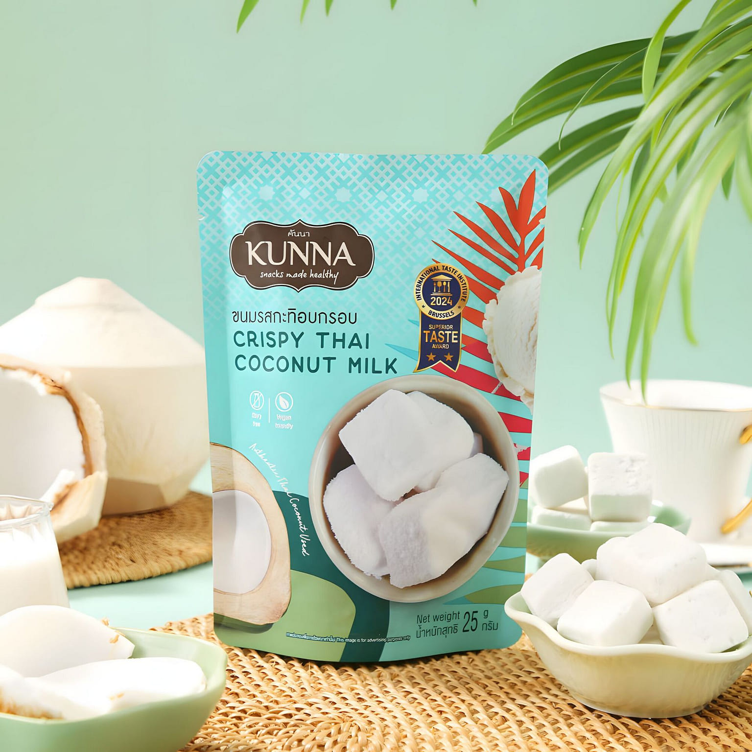 KUNNA Freeze-dried coconut chunks 25 g
