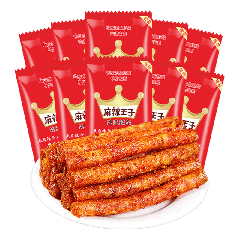 中国辣条麻辣王子地道辣条很麻很辣252g 252 克