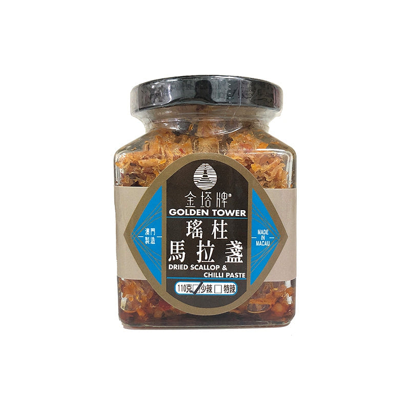 Macau Golden Tower Dried Scallop Chill Paste Mild 110 그램