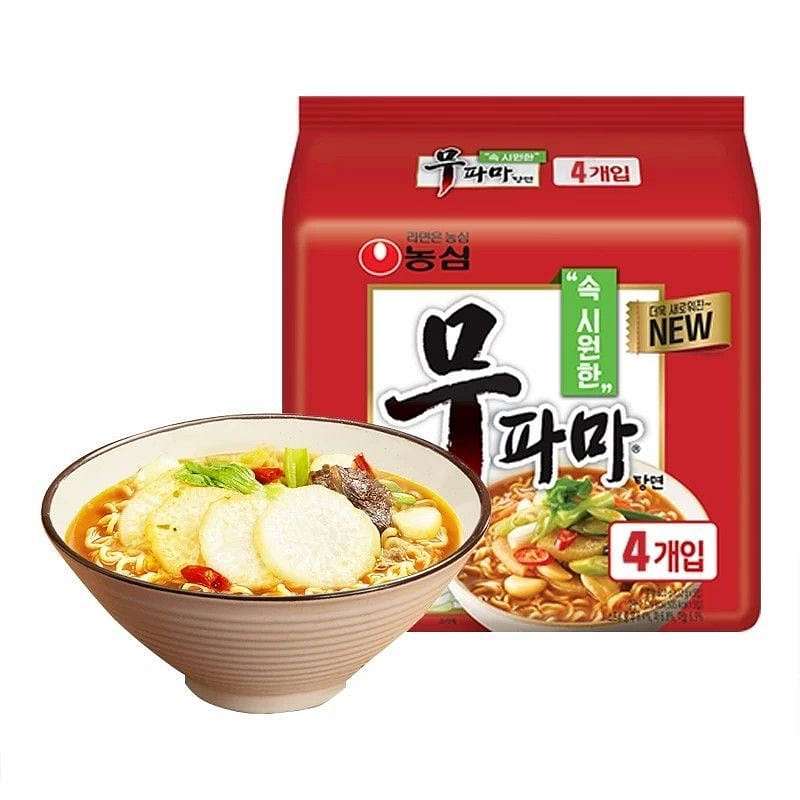 韓國進口農心辣味湯麪韓式方便麪方便速食夜宵488g 488 克