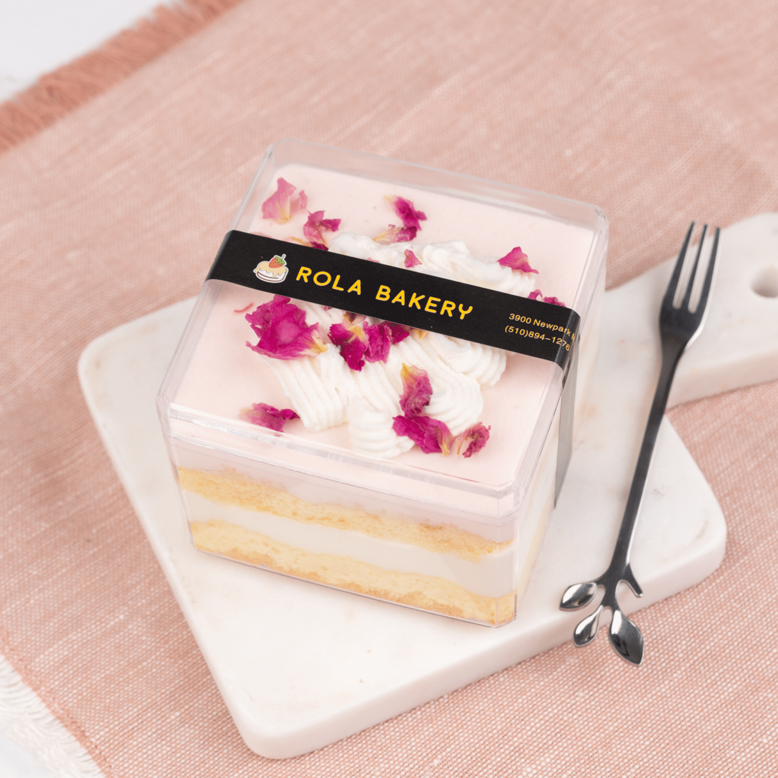 Lychee & Rose Cake Box Around 350g 1 each