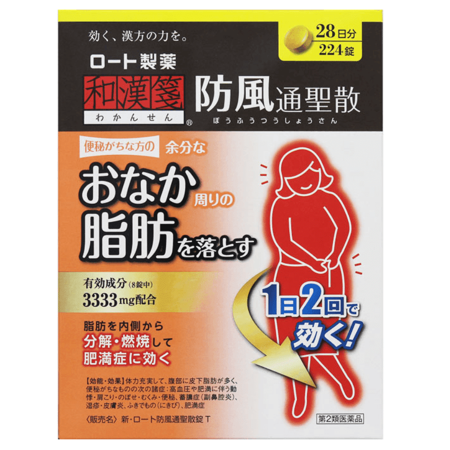 ROHTO Fangfeng Tongsheng Powder for weight loss 224 tablets for 28 days 1 개