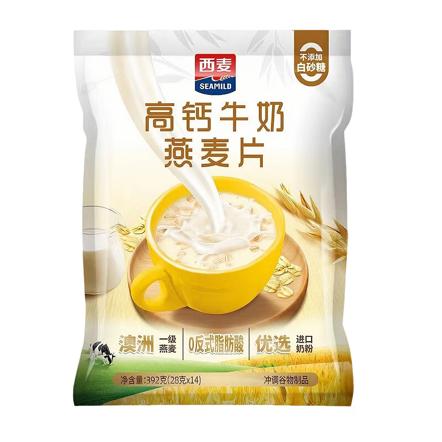 시밀드 우유 오트밀 392g 1 팩
