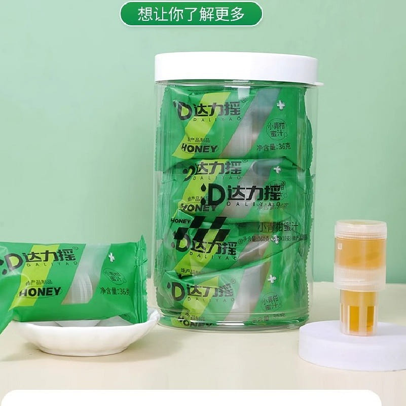 Honey bottle cap: Small green tangerine honey flav 360 グラム