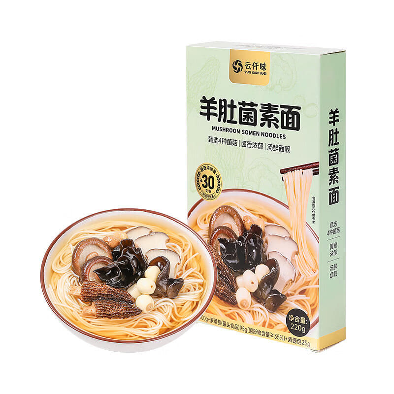윈첸웨이 양송이 소면 220g 아침식사 즉석 비튀김 버섯국수 220 그램