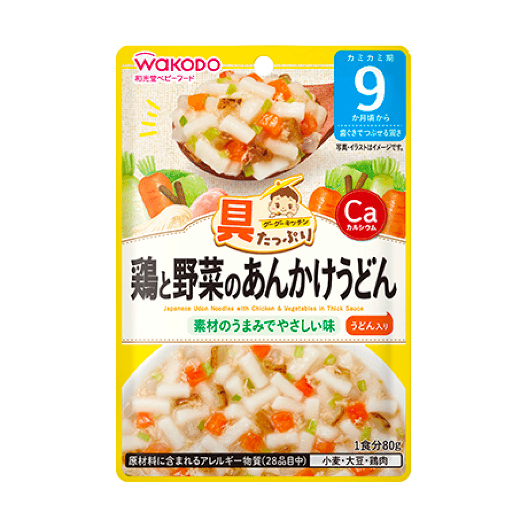 Plenty of Wakodo Gougoo Kitchen Chicken and Vegetable Ankake Udon 80g 1 カウント