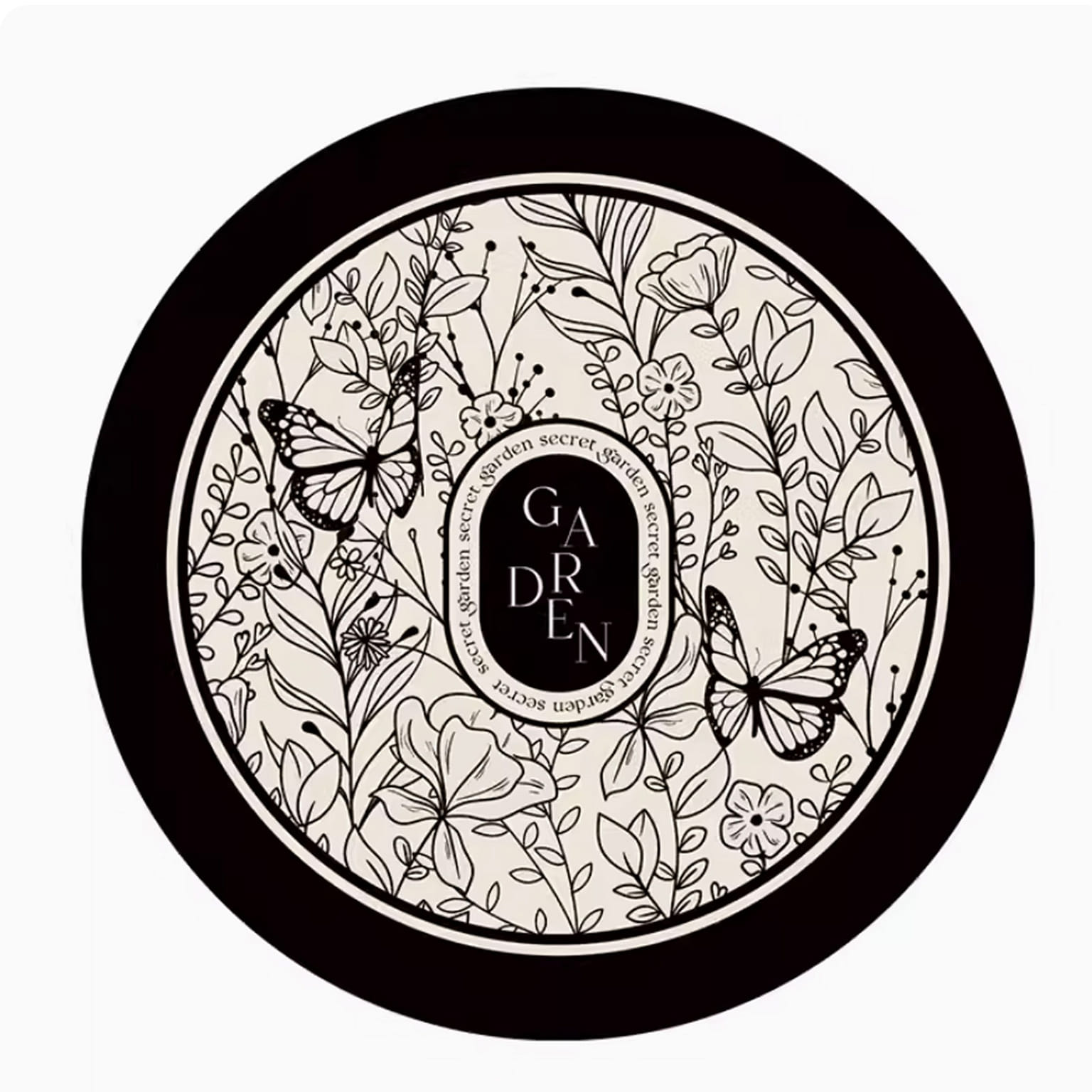 YuJianNi Cup Mat 14x14cm Black 1 개입