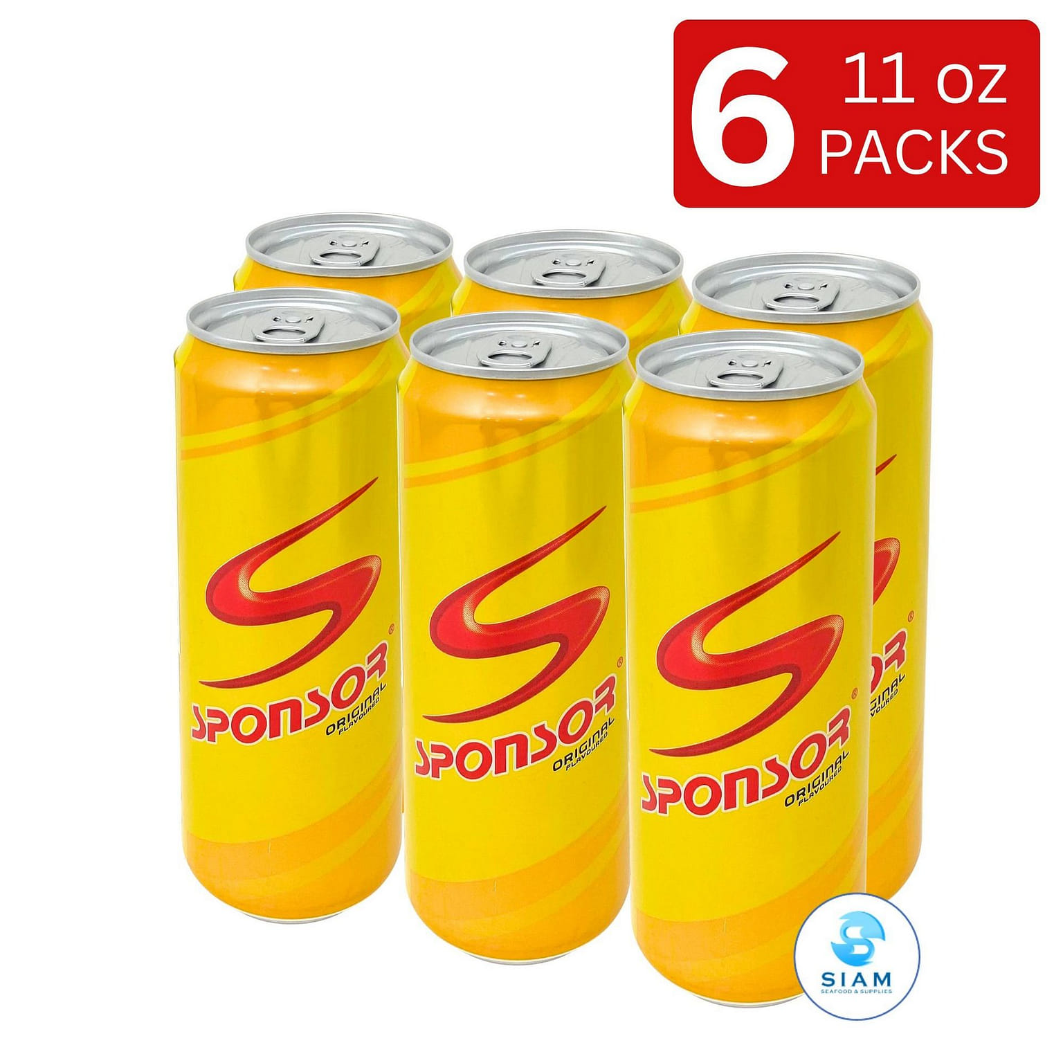 (6-กระป๋อง) สปอนเซอร์ เครื่องดื่มเกลือแร่ ออริจินัล 6 count