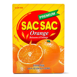 Lotte Sac Sac Orange Juice with Pulp 238 ml*12 cans