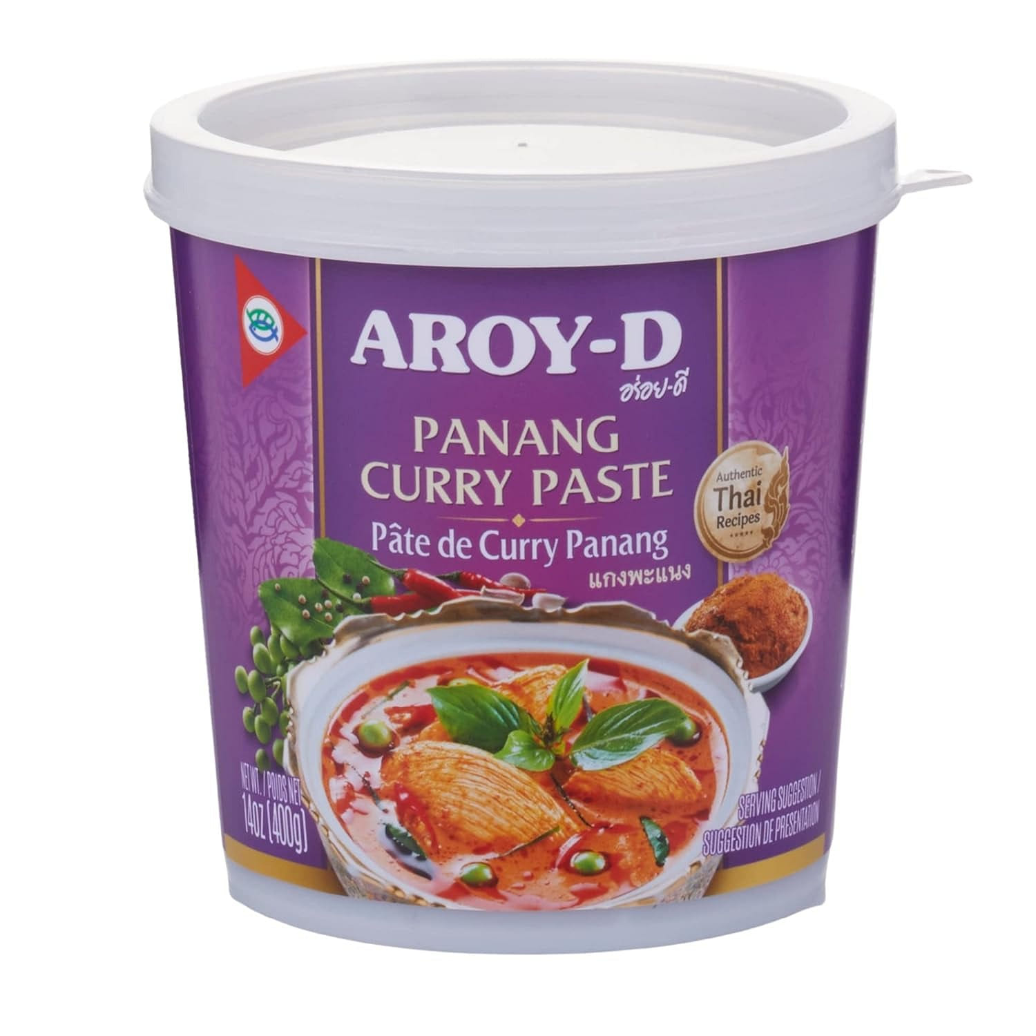 Aroy-D, Panang Curry Paste (Pate De Curry Panang), 100 g