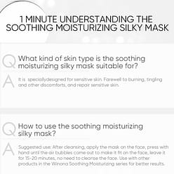 WINONA Extra Moisturizing Mask, Deep Hydration and Moisturizing, A Beauty Mask 1 box