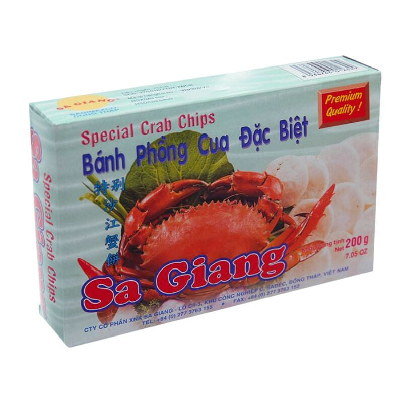 Sa Giang 特制蟹味虾片（盒装 200克） 1 份