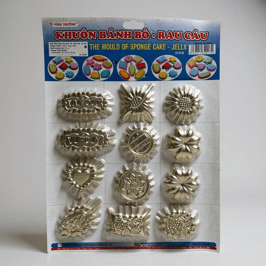 The Mould of Sponge Cake - Jelly (12 PCS) 1 phần