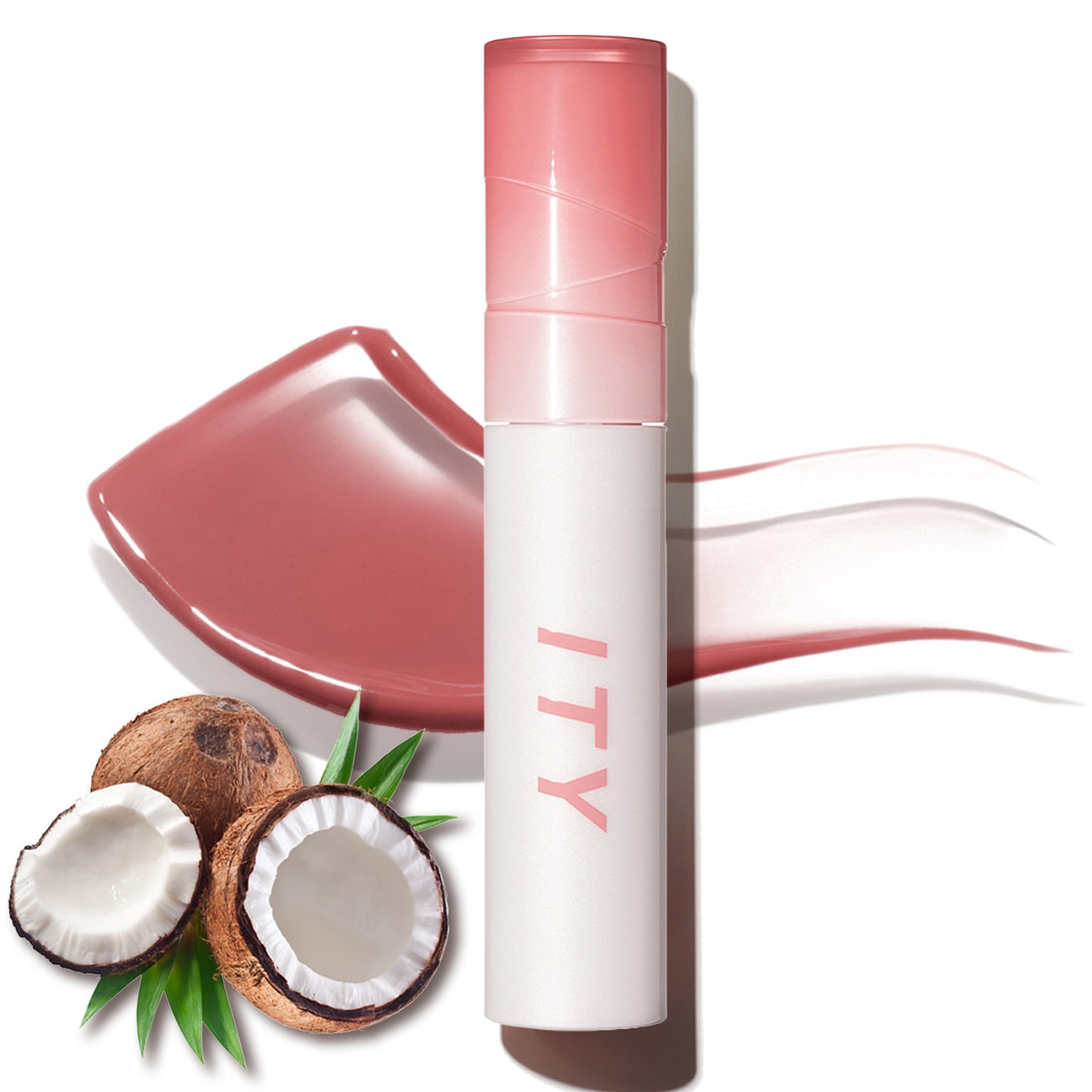 ITY Lip Gloss Coconut Scent Lipstick Jelly Texture 0.09 oz in Rose Smoothie 0.01 ポンド