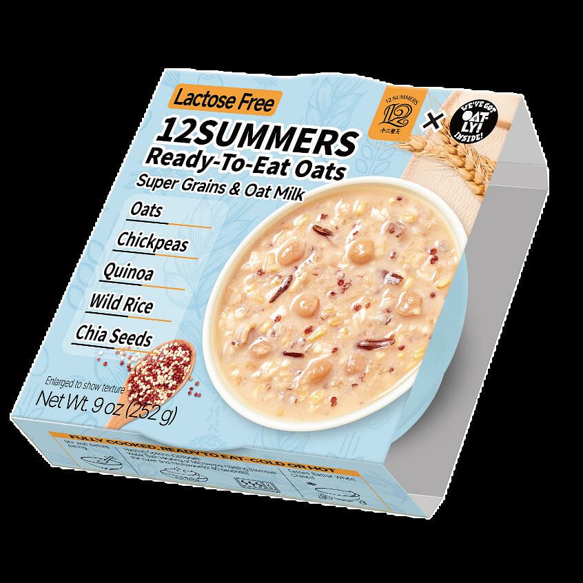 12SUMMERS Ready-To-Eat Oats Super Grains&Oat Milk 252 กรัม