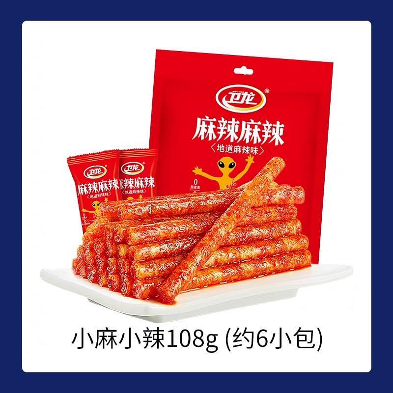 weilong spicy strips, 108 그램