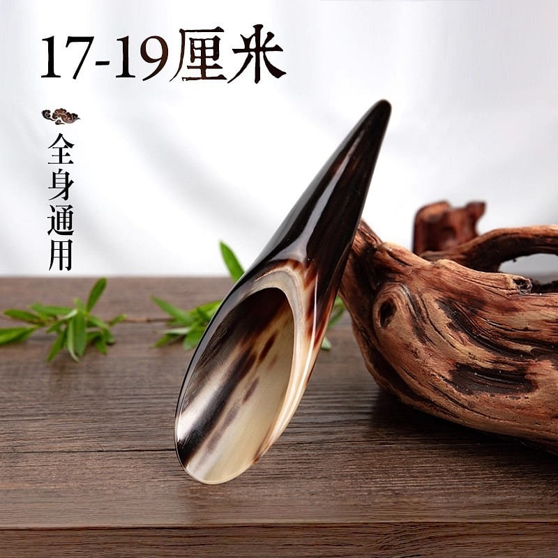 One natural horn gua sha tube for back gua sha 1 each