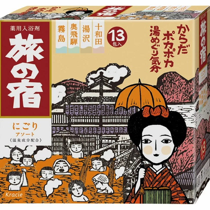 TABINO YADO Hot Springs Milky Bath Salts Assortment Pack 1 개