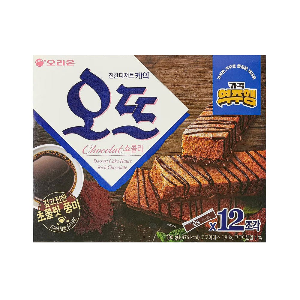 오리온 오뜨 쇼콜라 케익 12p 300 그램