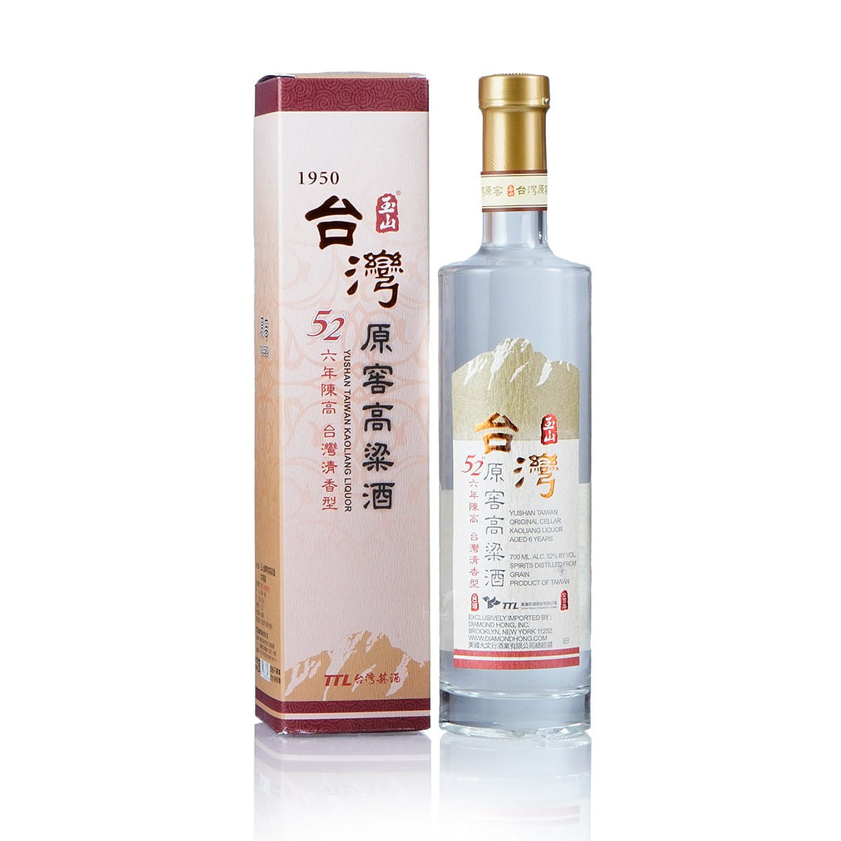 Taiwan Yushan Original Cellar Kaoliang Liquor 6Yrs 700 ml