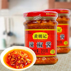 Huang Mingji chili sauce, garlic paste, chili pepper 200 g