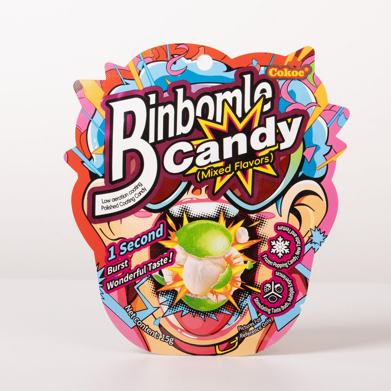 Cokoc 8 Packs of Binbomle Sour Candy 5 Flavor-R&B 4.23 온스