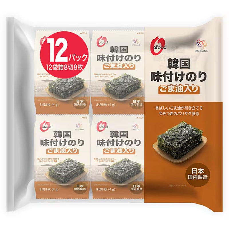 O'Food Korean Seasoned Roasted Nori 48g 1 each