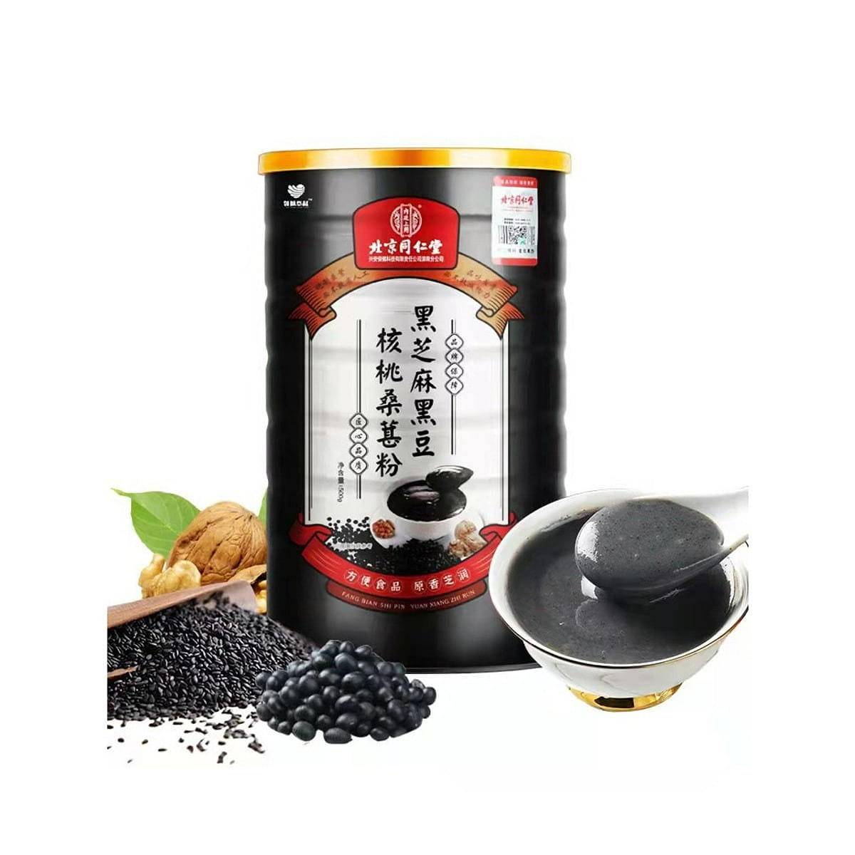 Anti-Hair Loss Breakfast Nutrition Black Sesame Black Bean Walnut Mulberry Powde 500 กรัม