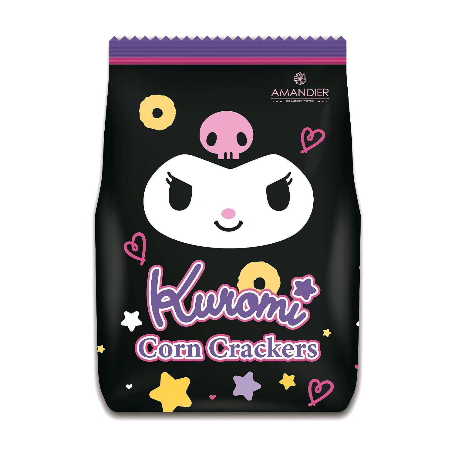 Kuromi Corn Crackers Cheese Flavor 60 그램