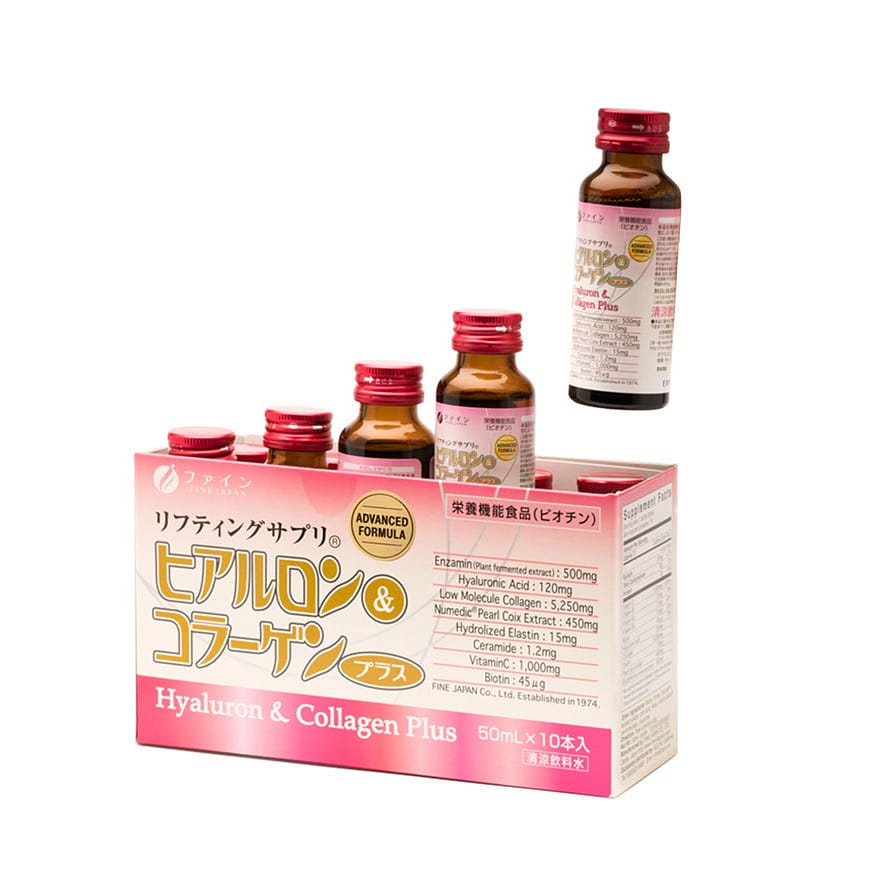 FINE JAPAN Hyaluron & Collagen Plus - Vitamin C 10 bottle