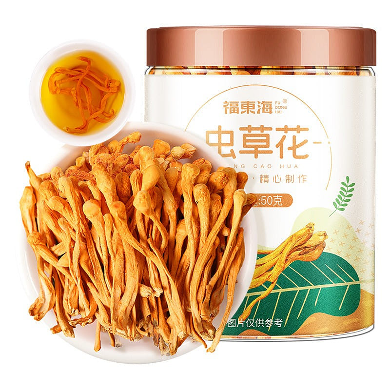 [Fudonghai Product] Cordyceps flower Jilin specialty 50g/ can 50 กรัม