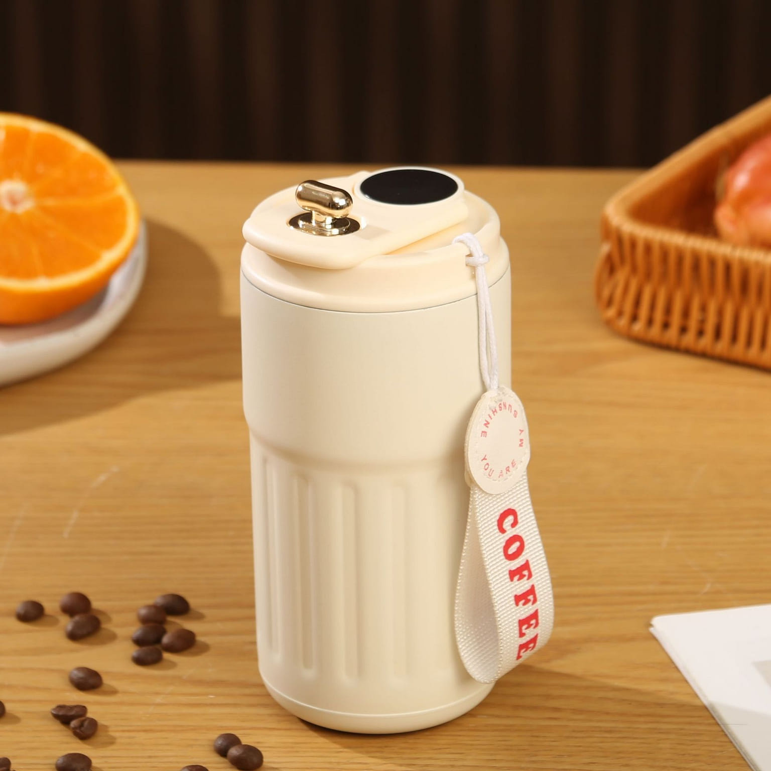 Smart temperature display 316 stainless steel thermos coffee cup 1 개