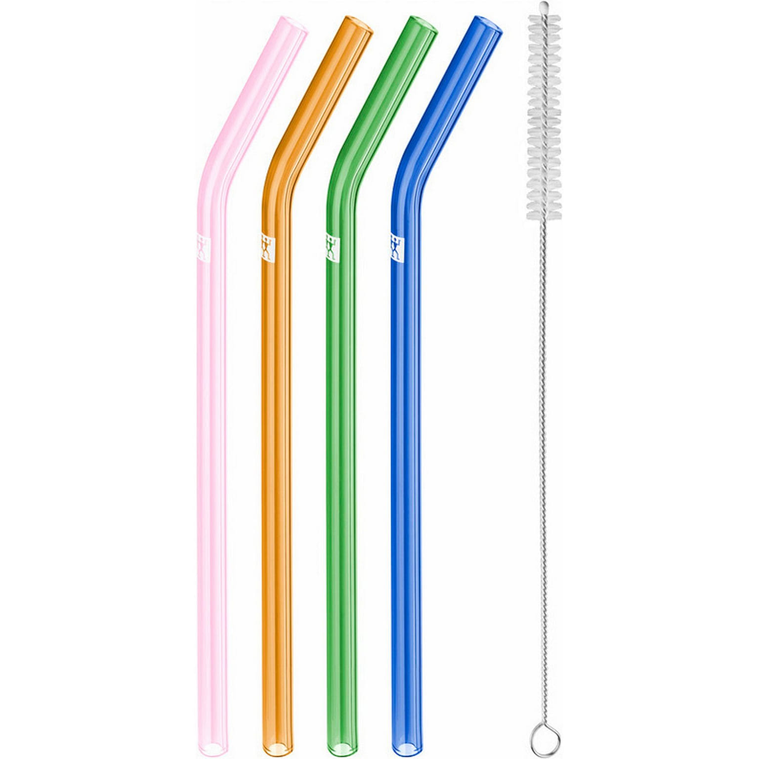 ZWILLING Sorrento 5-pc Bent Glass Straw Set 5-pc / Multi 1 개