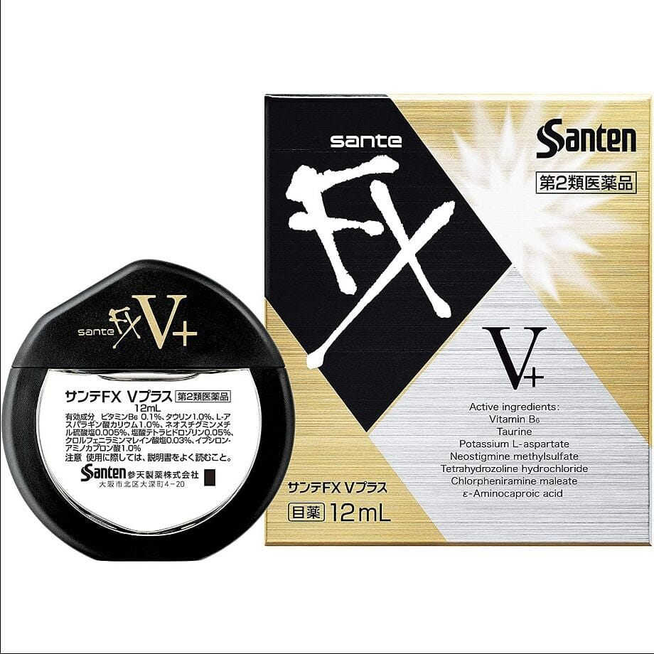 Santen FX V+ Eyedrops,Relieve Eye Fatigue 12 밀리리터