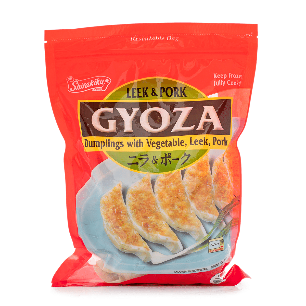 Sủi Cảo Nhân Rau, Tỏi Tây và Thịt Lợn Shirakiku 595 g