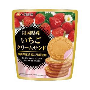 日本直送】七尾製菓 クリームサンド いちご 6枚 - Weee!