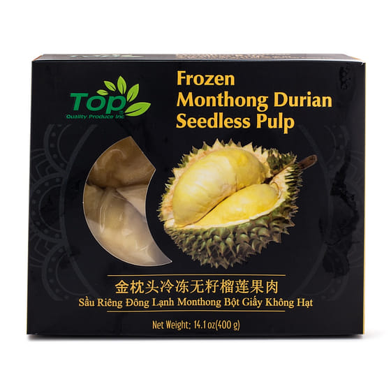weee_frozen_Top Monthong Durian Seedless Pulp, Frozen 400 g