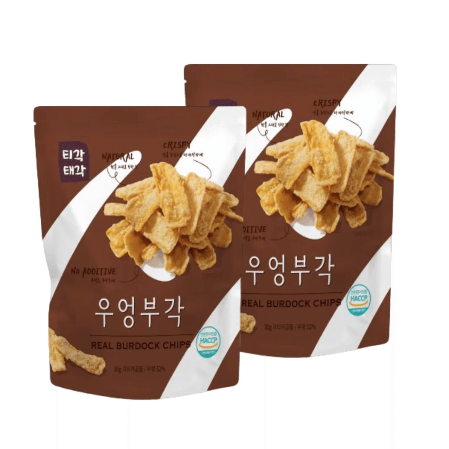 TIGAKTEGAK Real Burdock Chips - Pack of 2 / 30 กรัม
