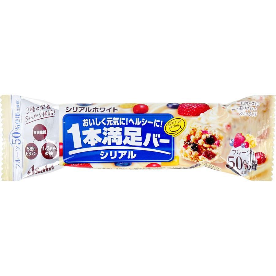 Asahi 1pon Manzoku Bar Cereal White 1p 1 each